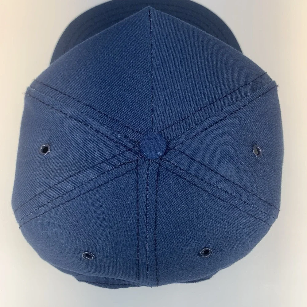 Vintage Walmart Supercenter Trucker Hat Blue Snapback Paramount Cap Made in USA